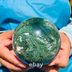 2 pièces 1800g Boule en quartz cristal d'agate aquatique naturelle guérison 2107