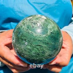 2 pièces 1800g Boule en quartz cristal d'agate aquatique naturelle guérison 2107