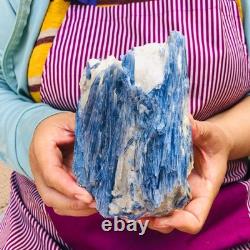 2 pièces 1960g Rare Cristal Bleu Kyanite Naturel Brut Spécimen Minéral 1917