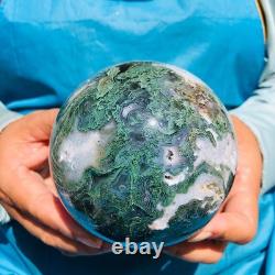 2 pièces 2330g Boule de Quartz Cristal Agate Aquatique Naturelle de Guérison 2093