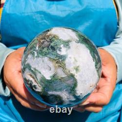 2 pièces 2330g Boule de Quartz Cristal Agate Aquatique Naturelle de Guérison 2093