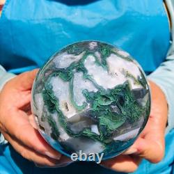 2 pièces 2330g Boule de Quartz Cristal Agate Aquatique Naturelle de Guérison 2093