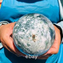 2 pièces 2550g Boule de Quartz Cristal Agate Aquatique Naturelle Guérison 2087