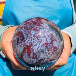 2 pièces 2550g Boule de Quartz Cristal Agate Aquatique Naturelle Guérison 2087