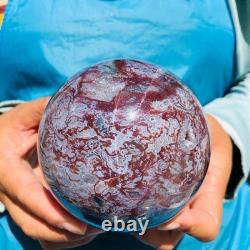 2 pièces 2550g Boule de Quartz Cristal Agate Aquatique Naturelle Guérison 2087