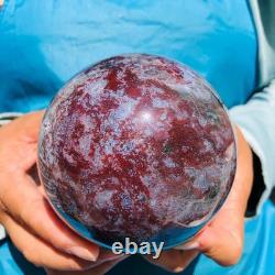 2 pièces 2550g Boule de Quartz Cristal Agate Aquatique Naturelle Guérison 2087