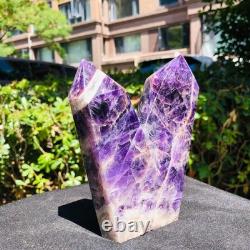 2piec4.59LB Cristal de quartz améthyste naturel rêveur colonnes multiples pointues 1162