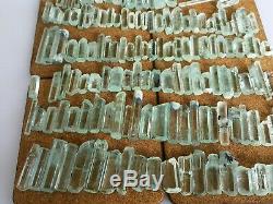 312 Grammes Top Aquamarine Terminated Lot Cristal 144 Pièces De Shagir, Pakistan