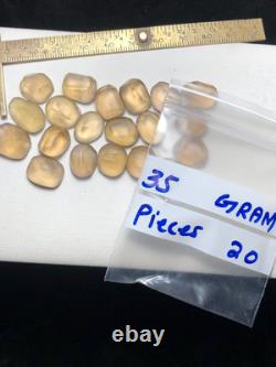 35Gram/ 20 Pièces / Magnifique Citrine Préformée Prête Pour Découpe Fantaisie