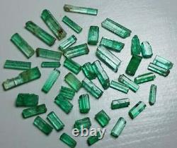 35 Carat 44 Pièces Top Quality Natural Emerald Crystal Lot From Panjshir Valley