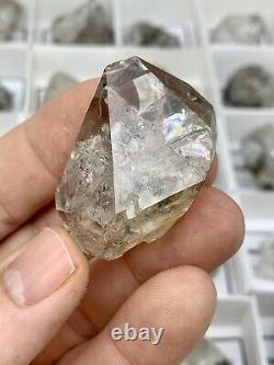 35 Pièces En Gros Plat De B-c Grade Ny Herkimer Diamond Quartz Cristaux