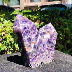 3 Pièces 2520g Cristal Violet Rêveur Naturel Multi-Pointe Pilliers de Guérison 1168