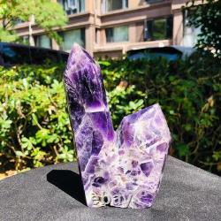 3 Pièces 2520g Cristal Violet Rêveur Naturel Multi-Pointe Pilliers de Guérison 1168