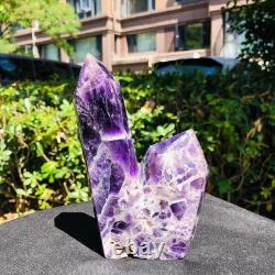 3 Pièces 2520g Cristal Violet Rêveur Naturel Multi-Pointe Pilliers de Guérison 1168