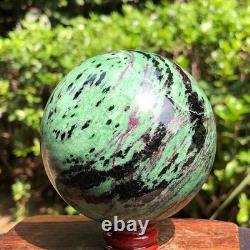 3 pièces 2530g Boule de Quartz Cristal Rouge-Vert Naturel Top Guérison 2071