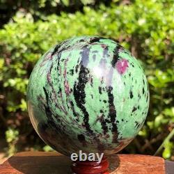 3 pièces 2530g Boule de Quartz Cristal Rouge-Vert Naturel Top Guérison 2071