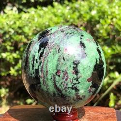 3 pièces 2530g Boule de Quartz Cristal Rouge-Vert Naturel Top Guérison 2071