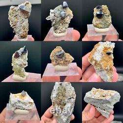 456 Grammes 10 Pièces de Cristaux d'Anatase sur Matrice de Balouchistan Pakistan