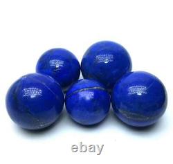 460 Grammes Top A+++ Qualité 100% Authentique Lapis Lazuli Sphere Balls 5 Pièces