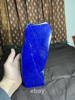 4,8 kg 24 cm Géode de Lapis Lazuli en forme libre polie de qualité supérieure, bleu maximum PC