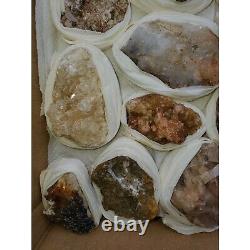 4 lb en gros minéraux rares Plat de 22 spécimens de haute qualité Collection, #31