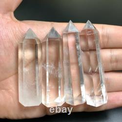 4 pièces de magnifiques cristaux de quartz, cristaux de quartz, cristal de quartz