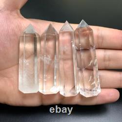 4 pièces de magnifiques cristaux de quartz, cristaux de quartz, cristal de quartz