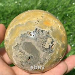 500g+crystal Naturel Bumblebee Sphere Quartz Crystal Ball Reiki Guérison 1pc
