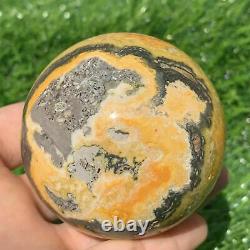 500g+crystal Naturel Bumblebee Sphere Quartz Crystal Ball Reiki Guérison 1pc