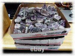 50 Livres de Petits Morceaux de Géodes d'Améthyste de Qualités Mixtes