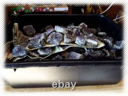 50 Livres de Petits Morceaux de Géodes d'Améthyste de Qualités Mixtes