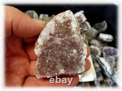 50 Livres de Petits Morceaux de Géodes d'Améthyste de Qualités Mixtes