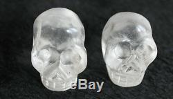 50 Petits Morceaux Naturel Clair Quartz Skulls Carved Livraison Gratuite