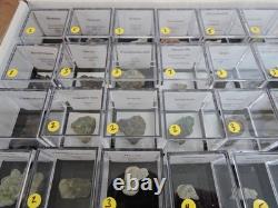 54 pièces Échantillon Minéral en Gros Plat