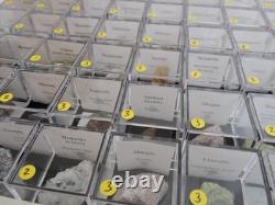 54 pièces Échantillon Minéral en Gros Plat