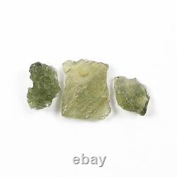 5.33g 22pcs MOLDAVITE morceaux bruts naturels LOT #RM529