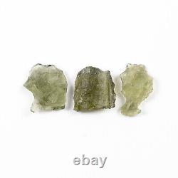 5.33g 22pcs MOLDAVITE morceaux bruts naturels LOT #RM529