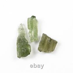 5.33g 22pcs MOLDAVITE morceaux bruts naturels LOT #RM529