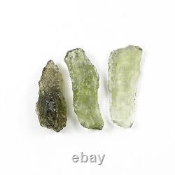 5.33g 22pcs MOLDAVITE morceaux bruts naturels LOT #RM529