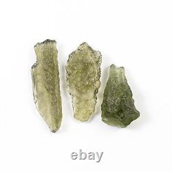 5.33g 22pcs MOLDAVITE morceaux bruts naturels LOT #RM529