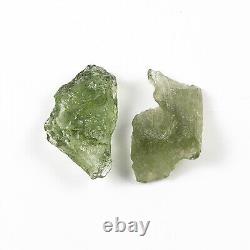 5.33g 22pcs MOLDAVITE morceaux bruts naturels LOT #RM529