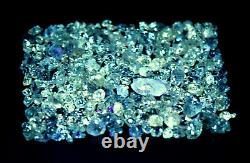 656 Ct Rare 270pièces Florescent À L'intérieur Petroleum Diamond Quartz Crystals Lot@pk