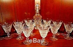 65 Pieces Waterford Crystal Tramore Pattern Collection Décanteur + 64 Lunettes