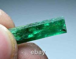 6,10 carats Deux Pièces Cristal d'Émeraude Naturel de Couleur Verte Terminé