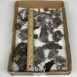 870g, 1-5.3, Petits Morceaux Cluster Minéral De Manganèse Dur, B10951