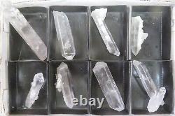 8 Pièces Pointe de Quartz Plat Mine Coleman Jessieville Arkansas