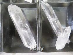 8 Pièces Pointe de Quartz Plat Mine Coleman Jessieville Arkansas