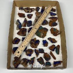 900g, 1-2.6, Petit morceaux brut d'azurite malachite spécimen minéral, B10948