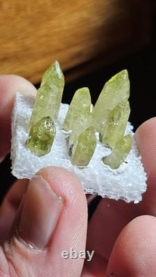 AAA Belle collection de 9 pièces de spécimens de vézuviannite Jeffrey Québec. (Fermé)