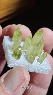 AAA Belle collection de 9 pièces de spécimens de vézuviannite Jeffrey Québec. (Fermé)